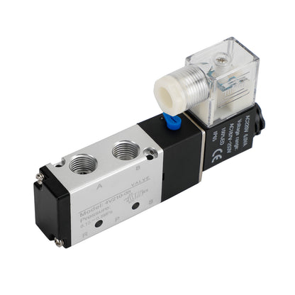 Pneumatic Electric Solenoid Air Valve 4V210-08 Ac220V 2 Position 5 Way PT 1/4 UE