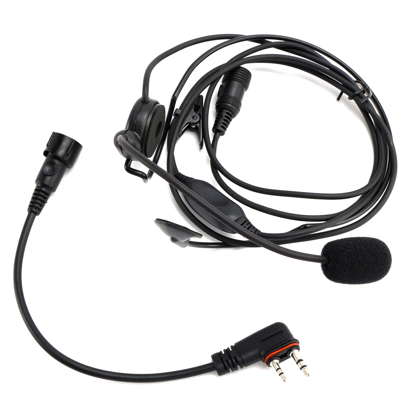 616-C2 Rear-Mounted Tactical Earhook Headset A24 Adapter Cable For A25CE A25N