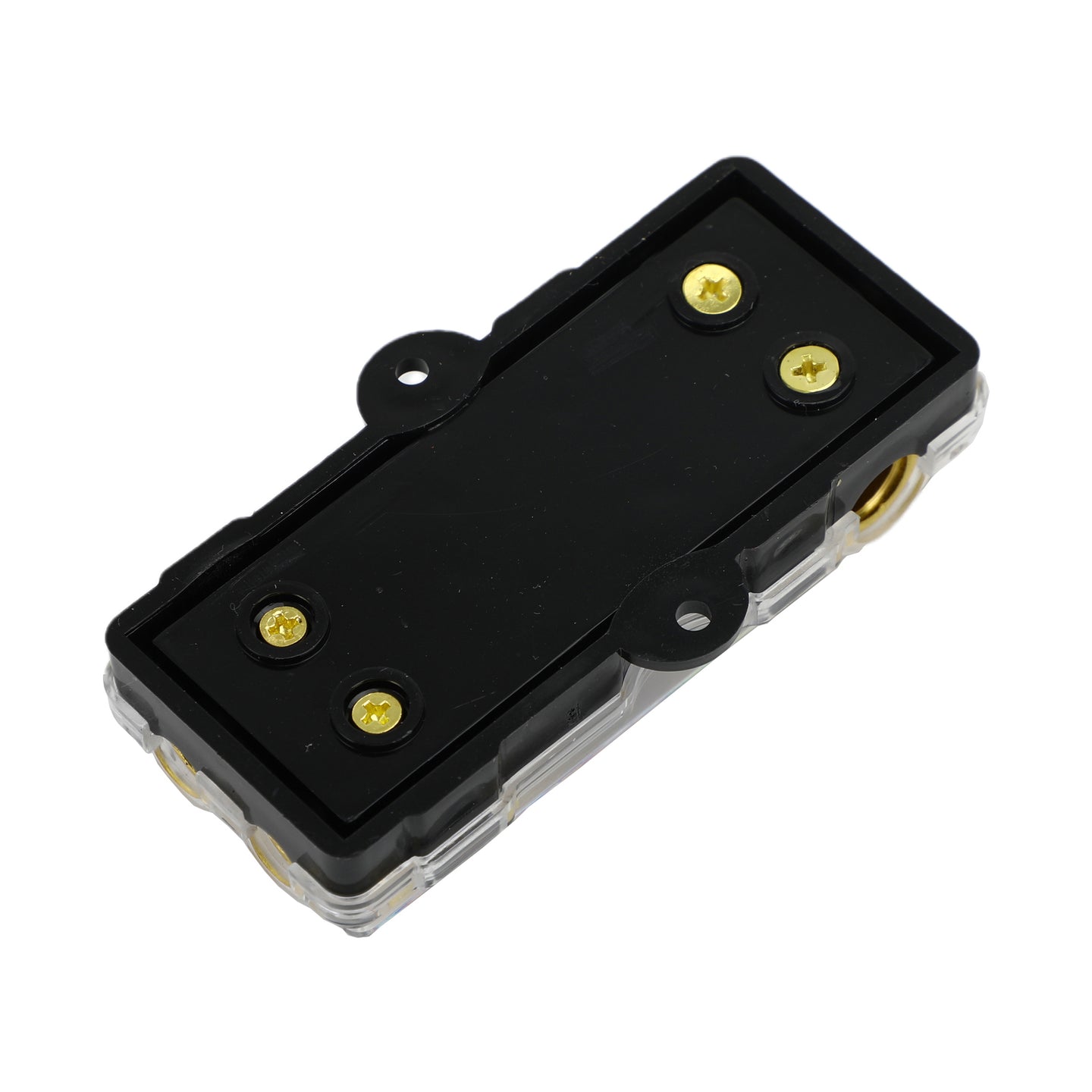 2-Way Mini ANL Fuse Holder & Power Distribution Block, 60A, 0/2/4 Gauge In to 4/8 Gauge Out for Car Audio Amplifier