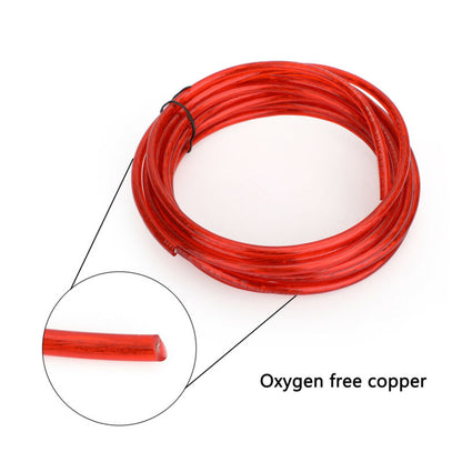 10 Gauge 1500W Car Amplifier Wiring Kit – RCA Subwoofer Amp Audio Power Cable 2-F Channel