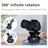 360° Panoramic Rotating Head Pan Tilt  Suitable for mobile Phones/Cameras etc
