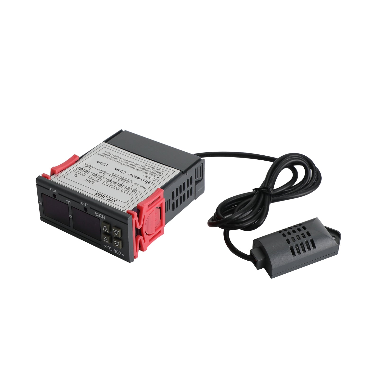 STC-3028 Dual Display Digital Temperature Humidity Controller Thermostat+Probe, AC110V-220V