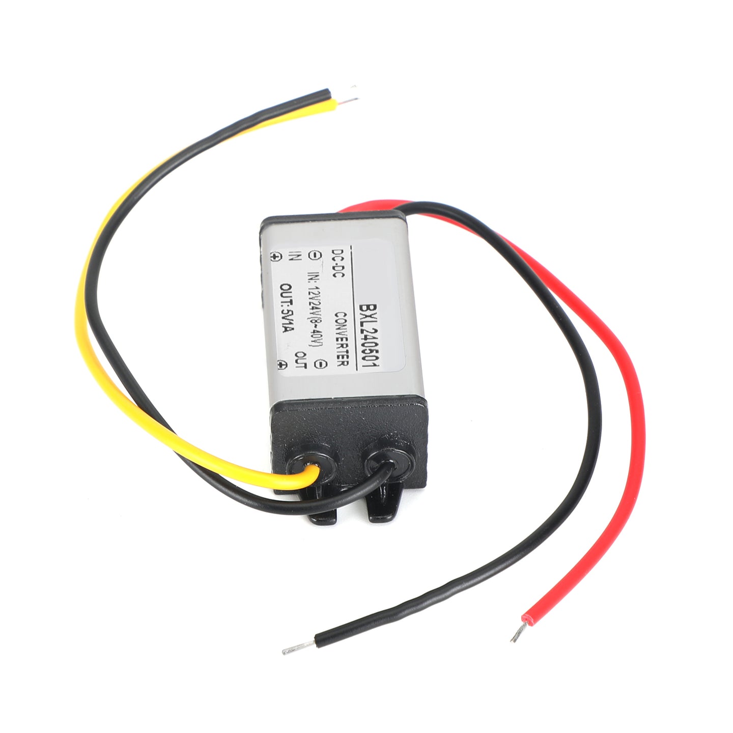 1~5A Waterproof DC/DC Converter Power Supply Regulator 12V/24V Step Down To 5V, 12/24V-5V-1A