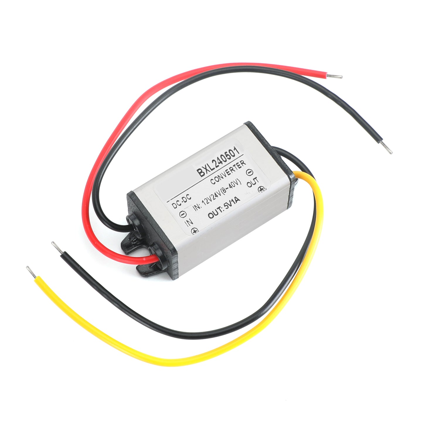 1~5A Waterproof DC/DC Converter Power Supply Regulator 12V/24V Step Down To 5V, 12/24V-5V-1A