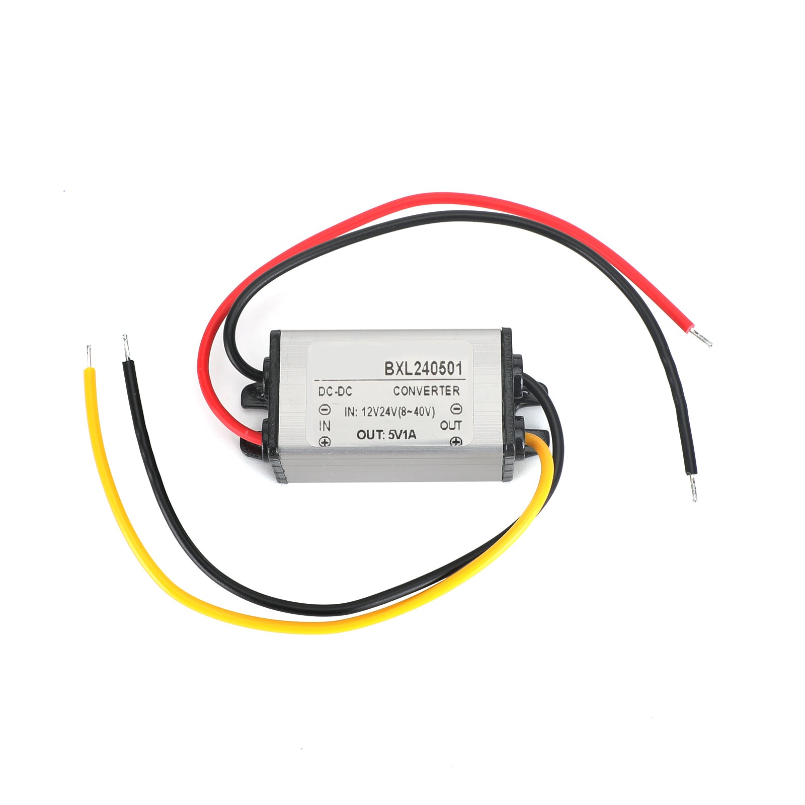 1~5A Waterproof DC/DC Converter Power Supply Regulator 12V/24V Step Down To 5V, 12/24V-5V-1A