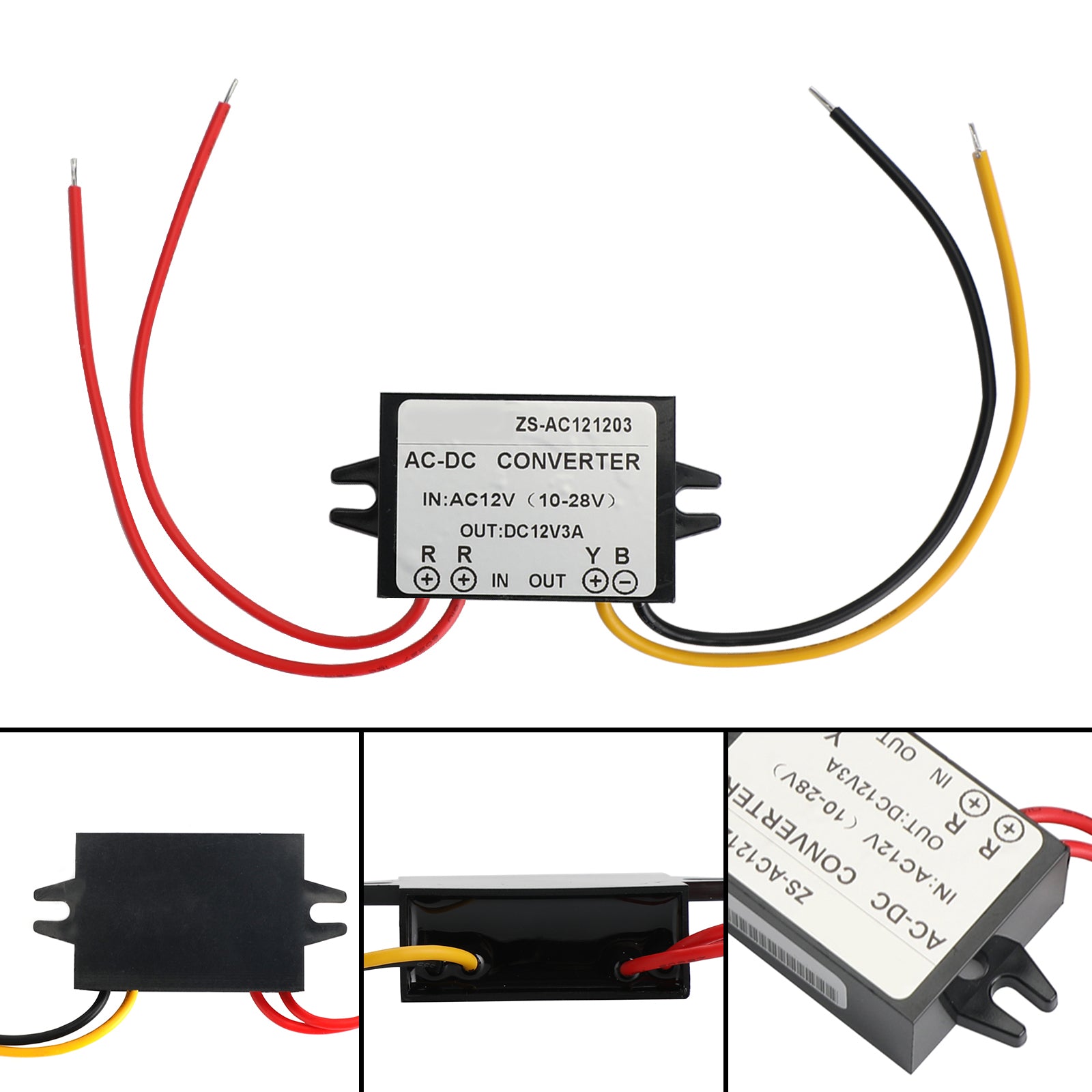 AC-DC Power Supply AC10-28V To DC12V 3A/5A Power Module Power Converter, 3A No Connector