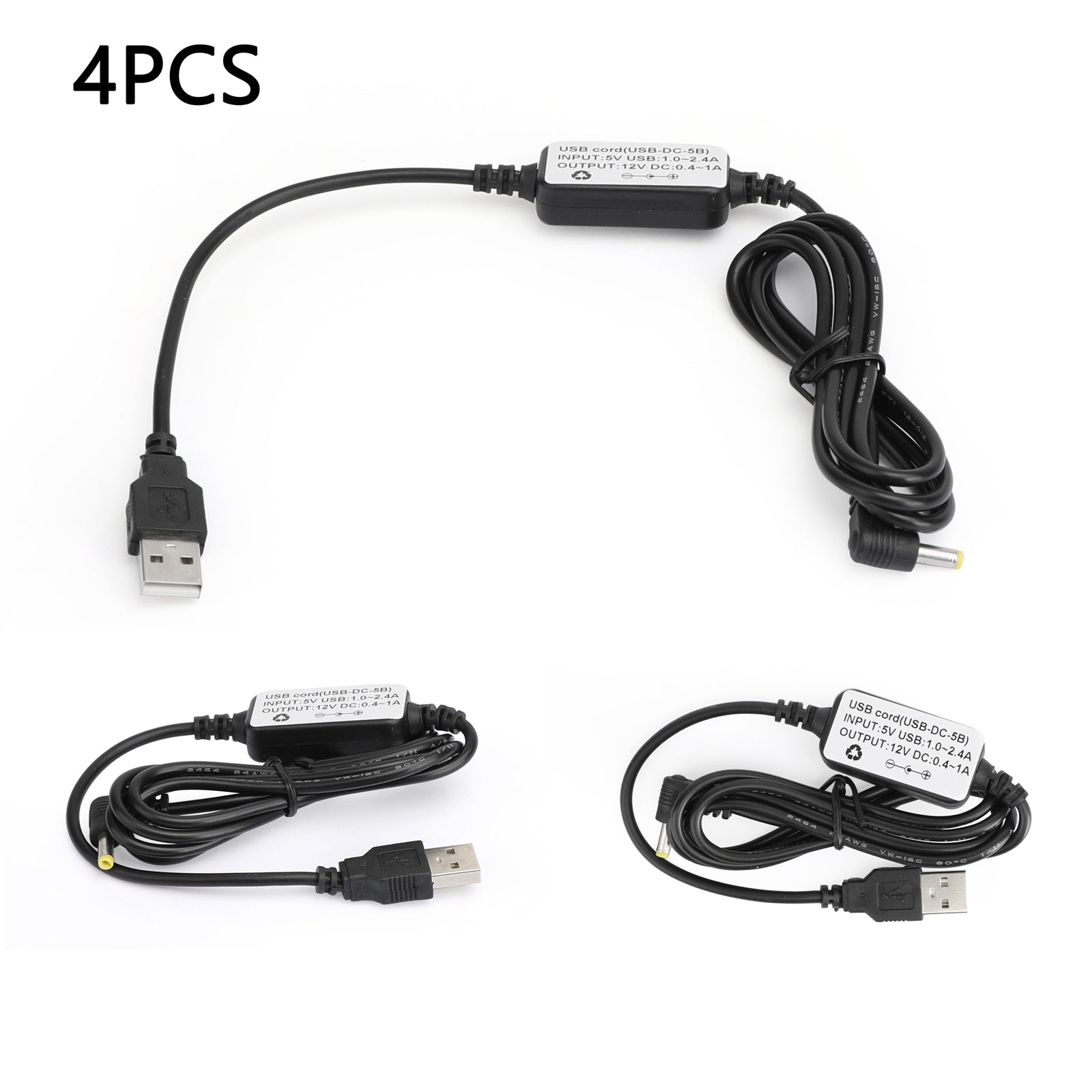 4PCS USB Charging Cable USB-DC-5B For YAESU VX-5R VX-6R VX-7R 150 VXA150 FT-2XDR