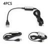 4PCS USB Charging Cable USB-DC-5B For YAESU VX-5R VX-6R VX-7R 150 VXA150 FT-2XDR