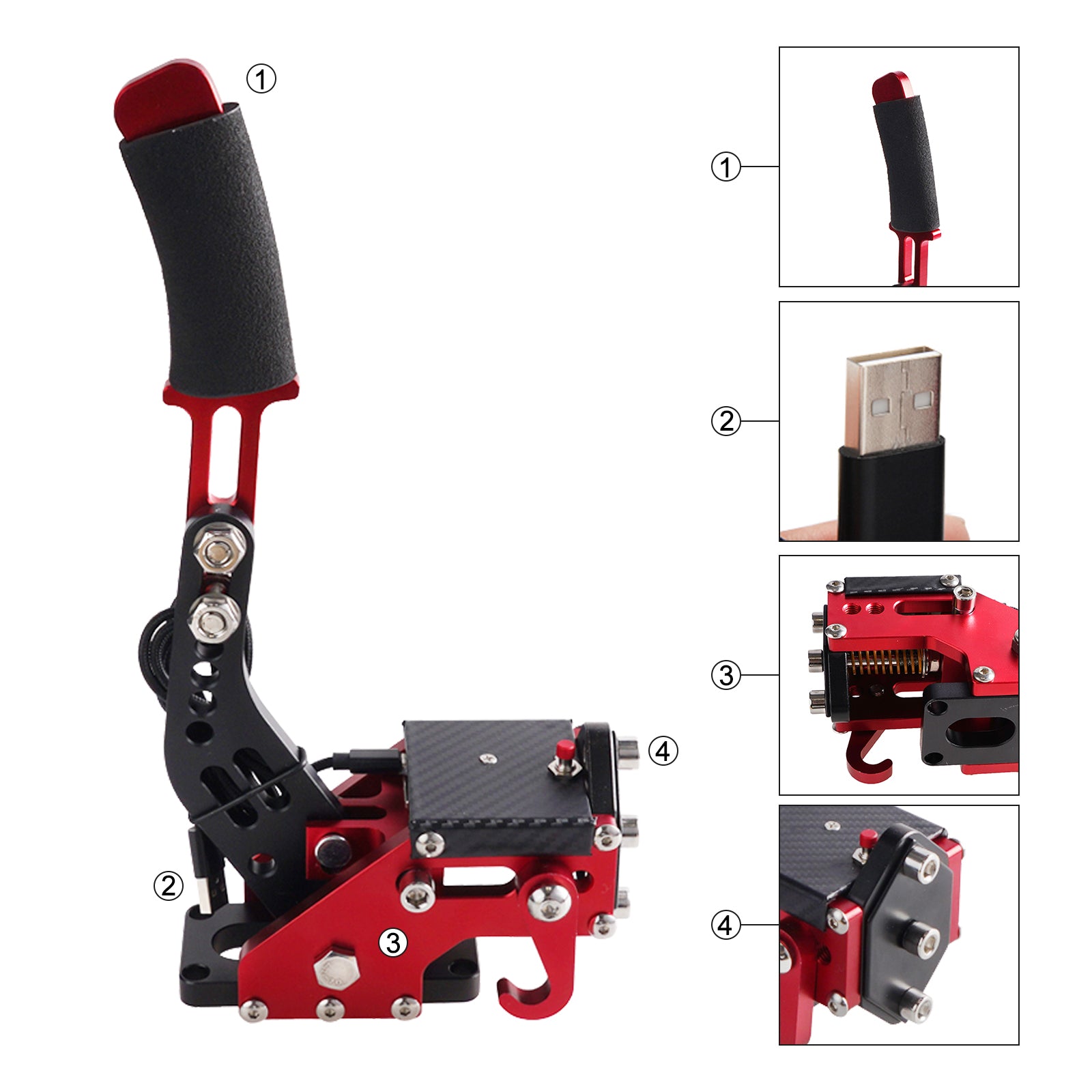 Seat Racing Simulation Game Stand 14Bit USB3.0 SIM Handbrake for Logitech G920