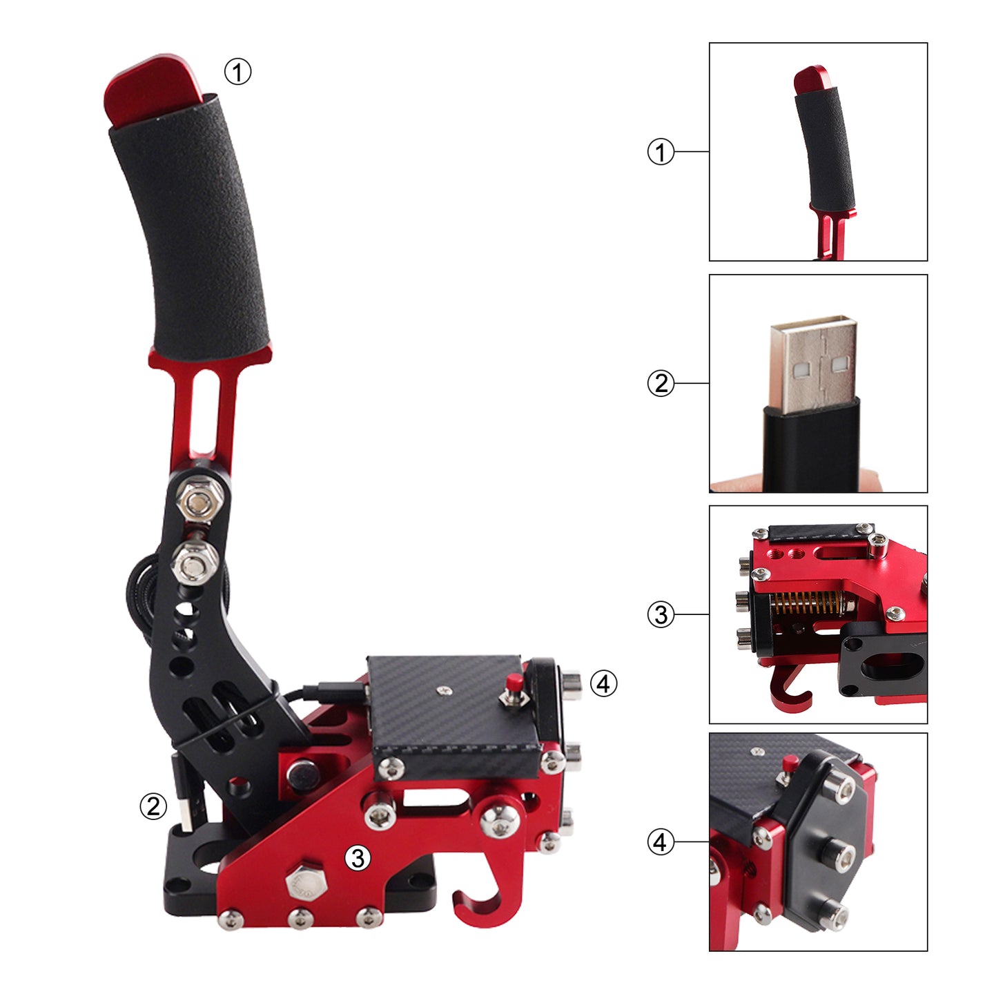 Seat Racing Simulation Game Stand 14Bit USB3.0 SIM Handbrake for Logitech G920