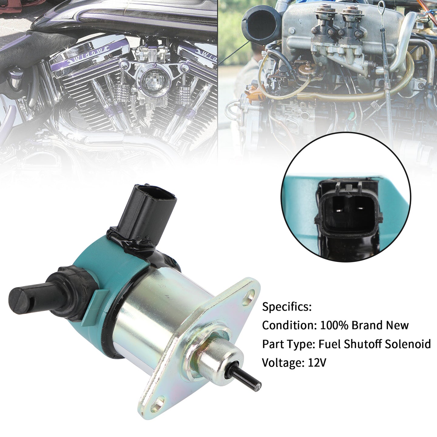 Fuel Shut Off Solenoid For Kubota D905 D1005 D1105 17208-60010 17208-60015
