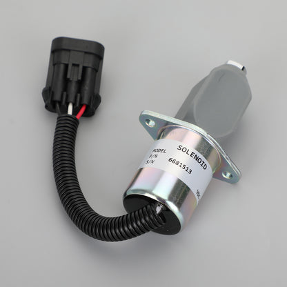 For Bobcat Excavator 325 328 331 334 Fuel Shut Off Solenoid 6681513 12V