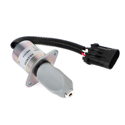For Bobcat Excavator 325 328 331 334 Fuel Shut Off Solenoid 6681513 12V