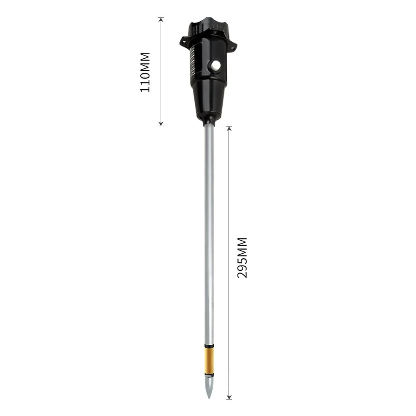 2-in-1 Soil Tester, No Batteries Required pH & Moisture Meter with 11.6" Long Probe for Garden, Lawn & Indoor Plants