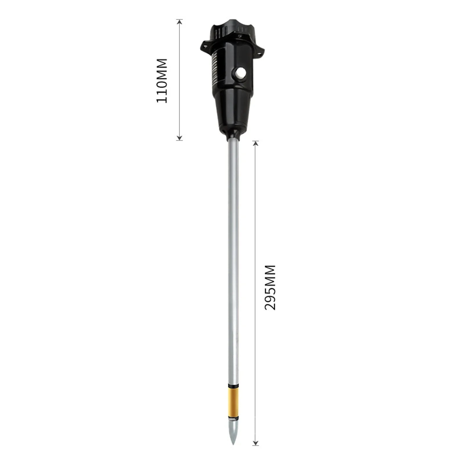 2-in-1 Soil Tester, No Batteries Required pH & Moisture Meter with 11.6" Long Probe for Garden, Lawn & Indoor Plants