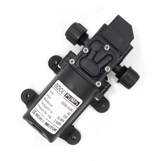 130Psi Dc12V 72W High Pressure Diaphragm Water Self Priming Pump Auto Switch, Screw Thread