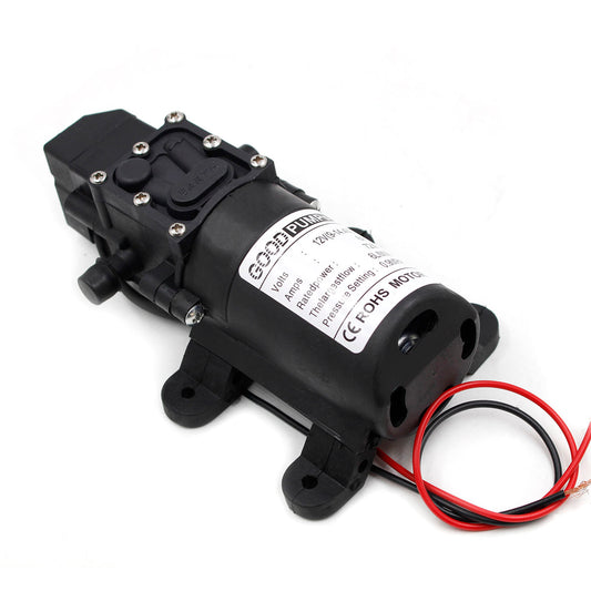 130Psi Dc12V 72W High Pressure Diaphragm Water Self Priming Pump Auto Switch, Straight