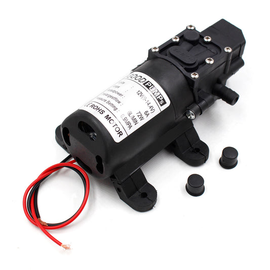 130Psi Dc12V 72W High Pressure Diaphragm Water Self Priming Pump Auto Switch, Straight