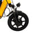 Yellow Electric Trike with Long-Lasting Battery & Comfort