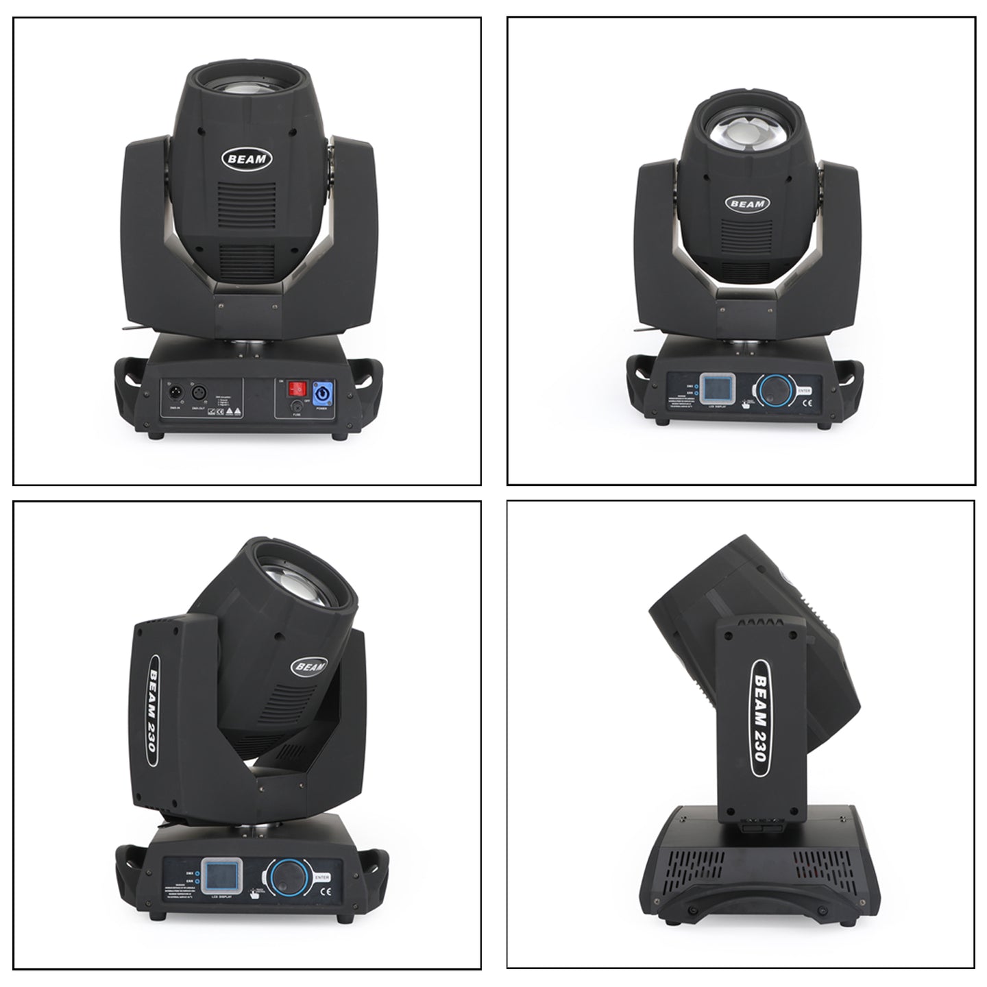 230W 7R Zoom Moving Head Beam Light – Sharpy with 8-Prism Strobe, DMX 16CH for Party & Stage