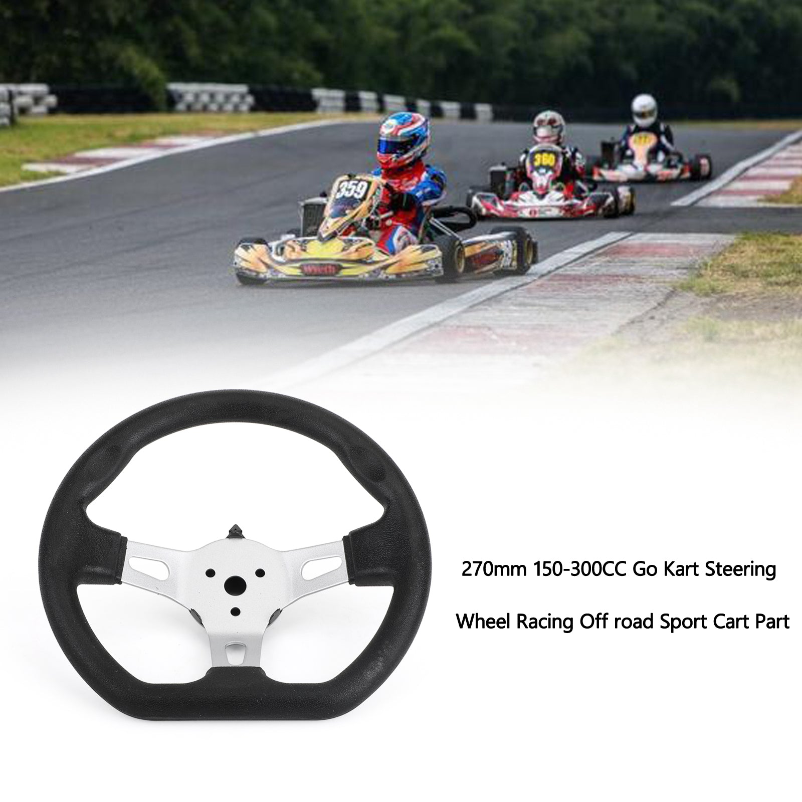 270mm Steering Wheel Racing Off Road Sport Kart 150-300CC (Copy)