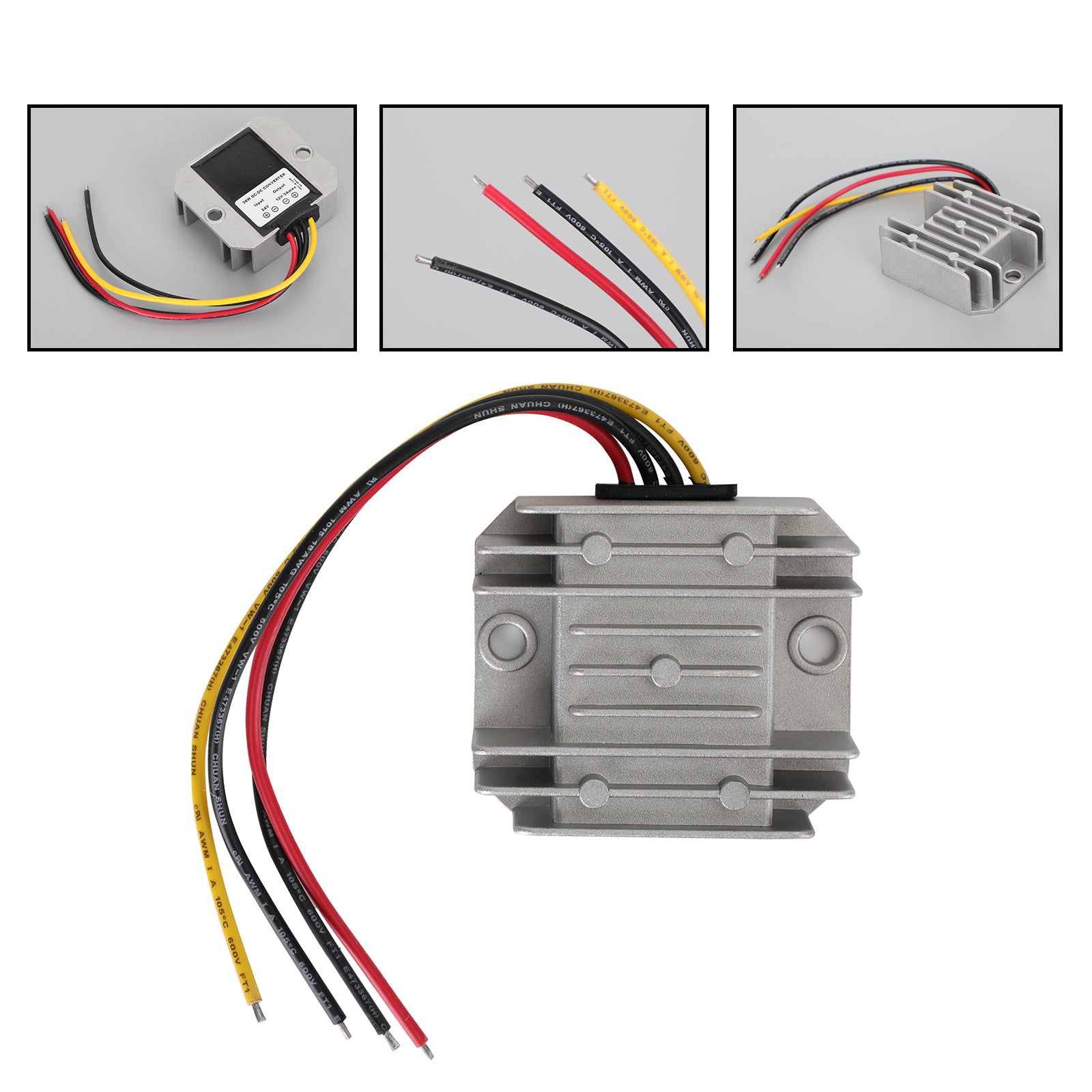 WaterProof 24V to 12V 3A 36W Step Down DC/DC Power Converter Regulator