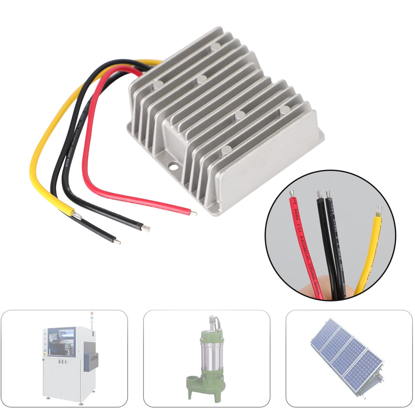 WaterProof 24V to 12V 3A 36W Step Down DC/DC Power Converter Regulator