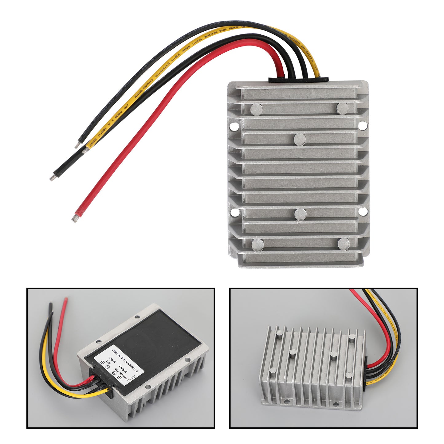 10A 480W Waterproof DC/DC Converter Power Supply Regulator 24V Step Up To 48V