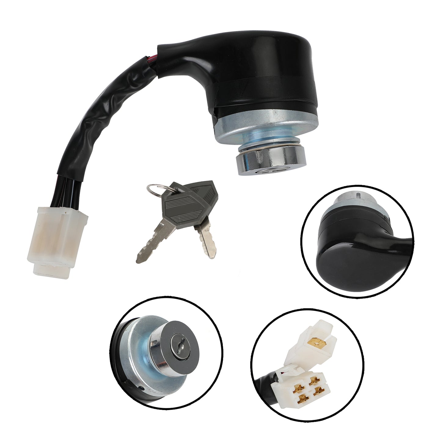 Ignition Switch W/2 Keys Fits John Deere Tractor 194155 198360-52160 UE