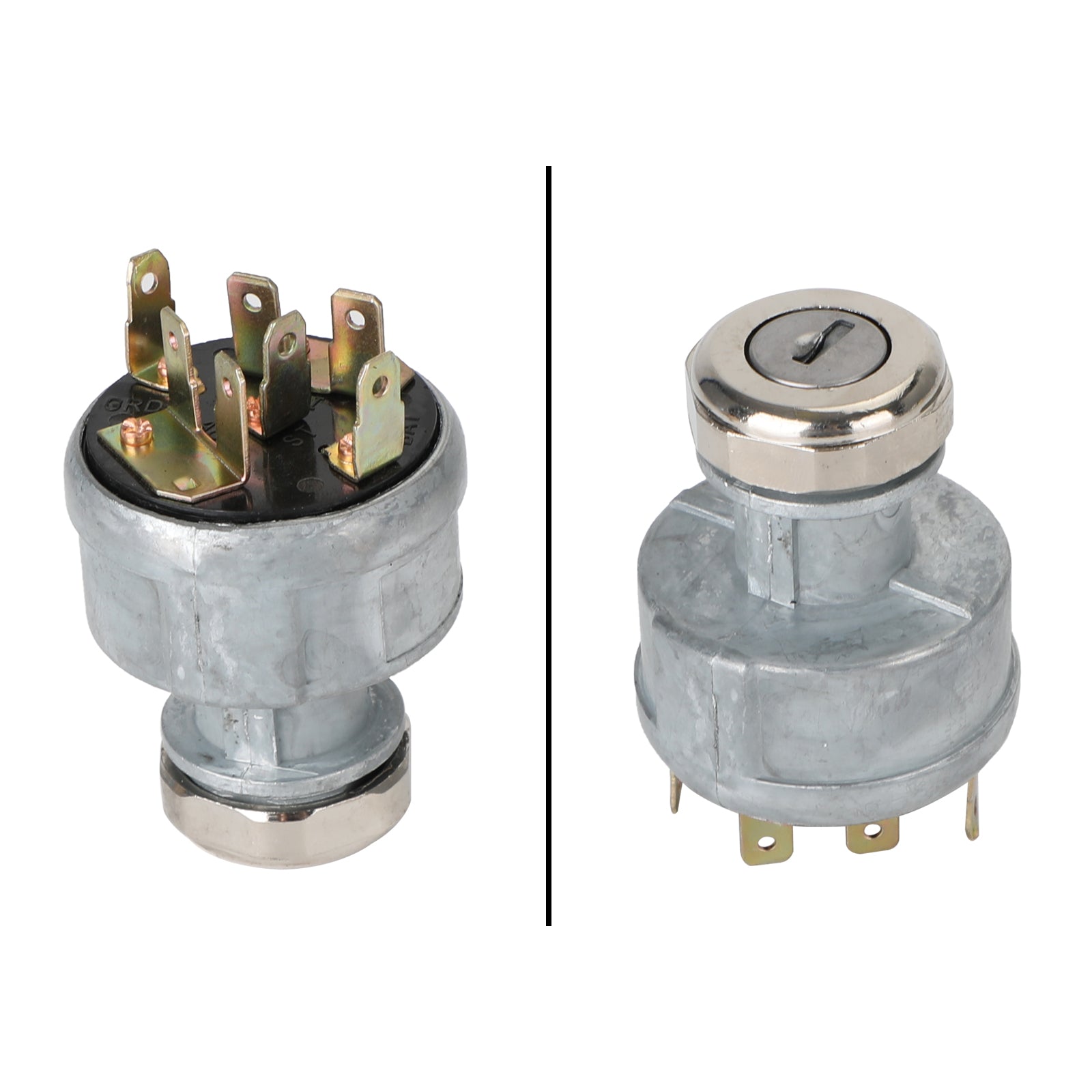 Ignition Switch with 2 Keys for John Deere 2000-8000 Series Tractors, Replaces AR58126