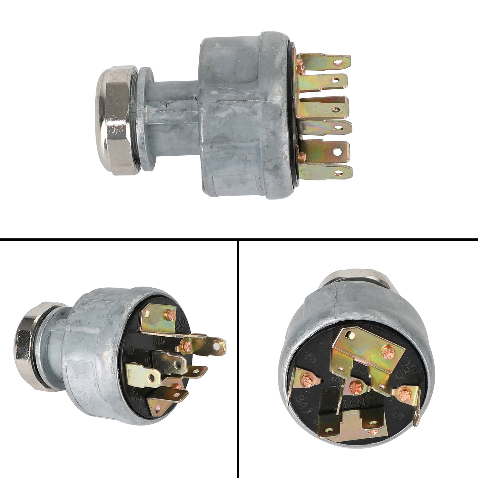 Ignition Switch with 2 Keys for John Deere 2000-8000 Series Tractors, Replaces AR58126