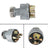 Ignition Switch with 2 Keys for John Deere 2000-8000 Series Tractors, Replaces AR58126