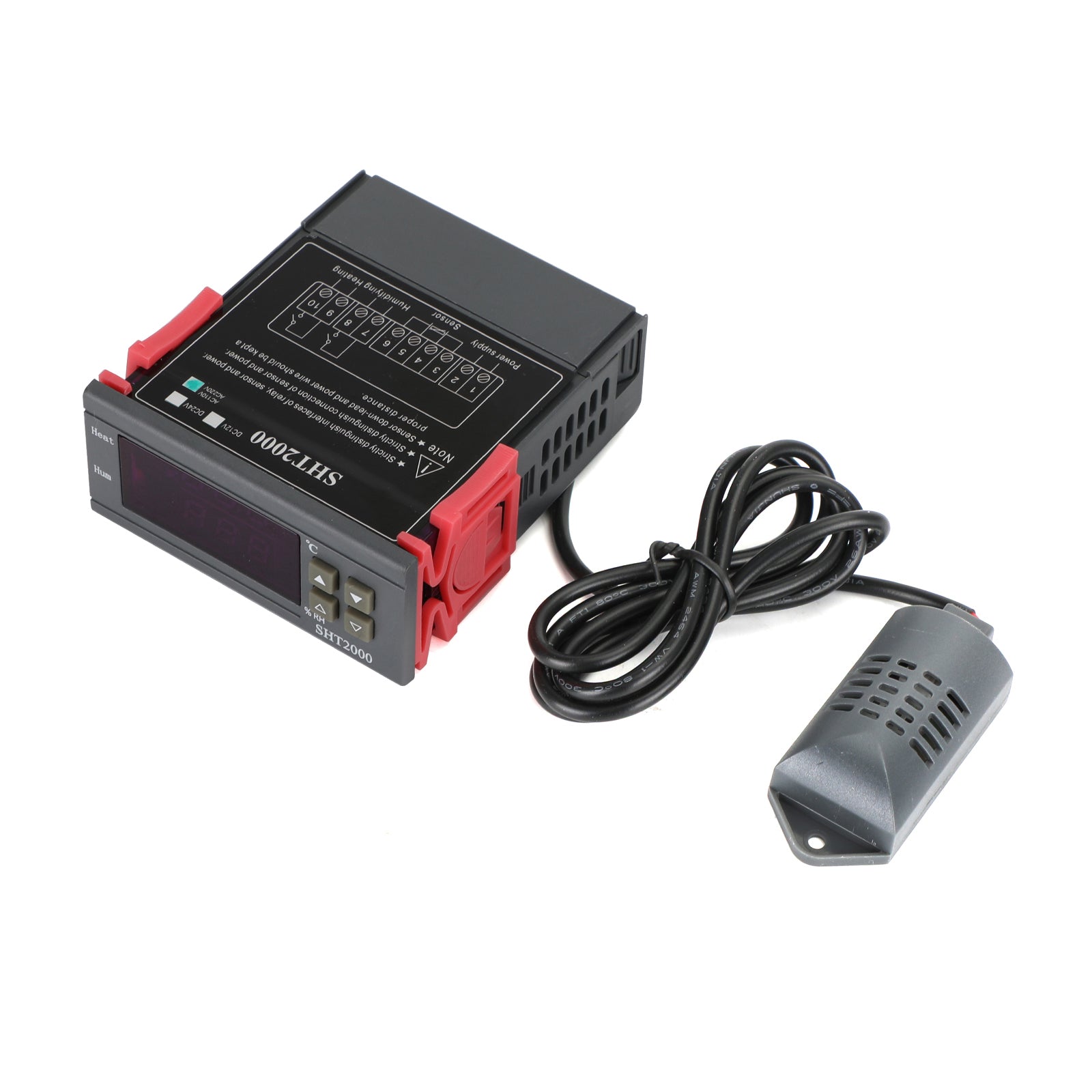 SHT2000 Temperature Humidity Hygrometer Thermostat Ac110-230V/Dc12V/24V Sensor, AC110V-220V