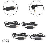 4PCS USB Charger Cable Fit for BaoFeng UV5RE UV-5R