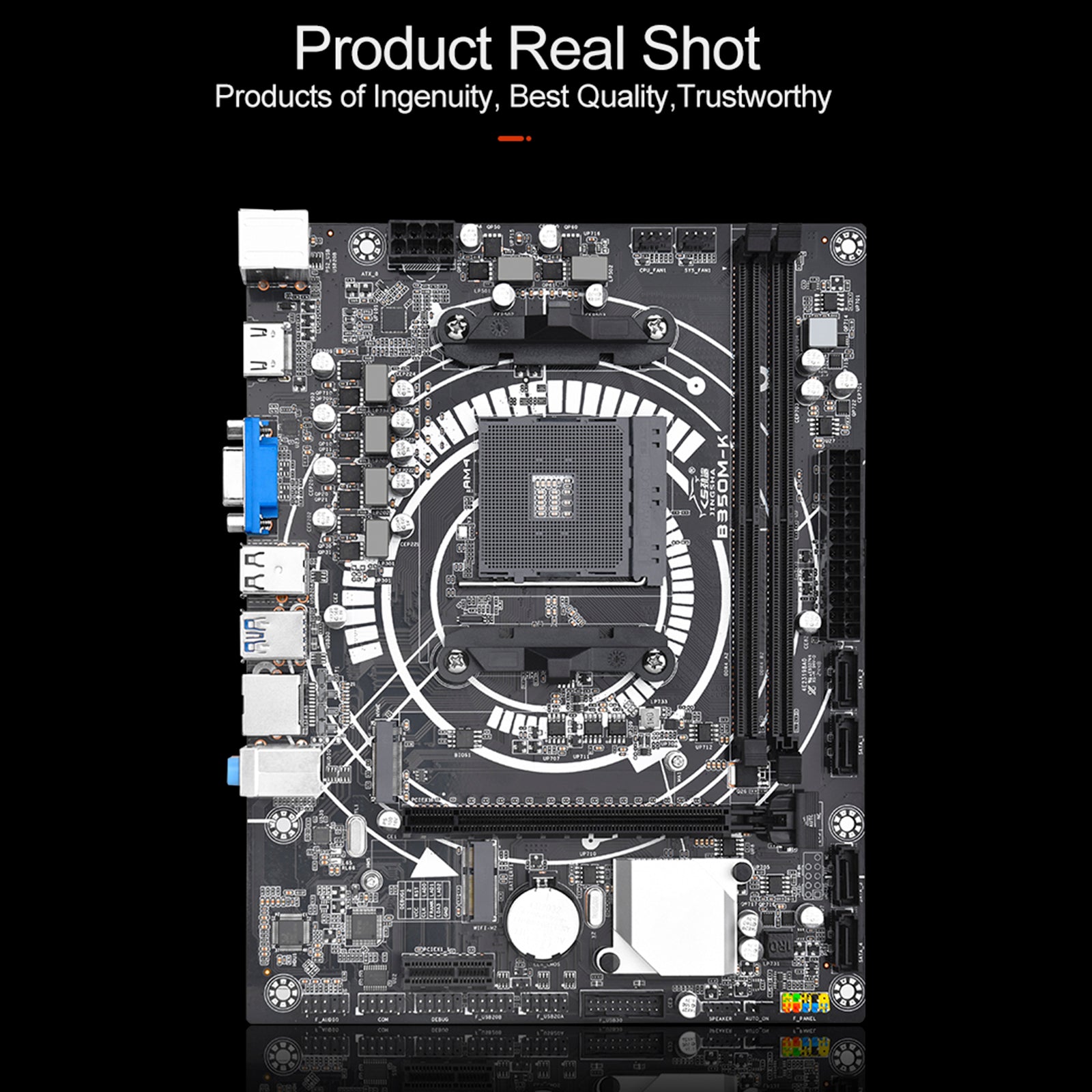 B350M-K Computer Motherboard AMD Socket AM4 CPU WIFI NVME Gigabit Network Card