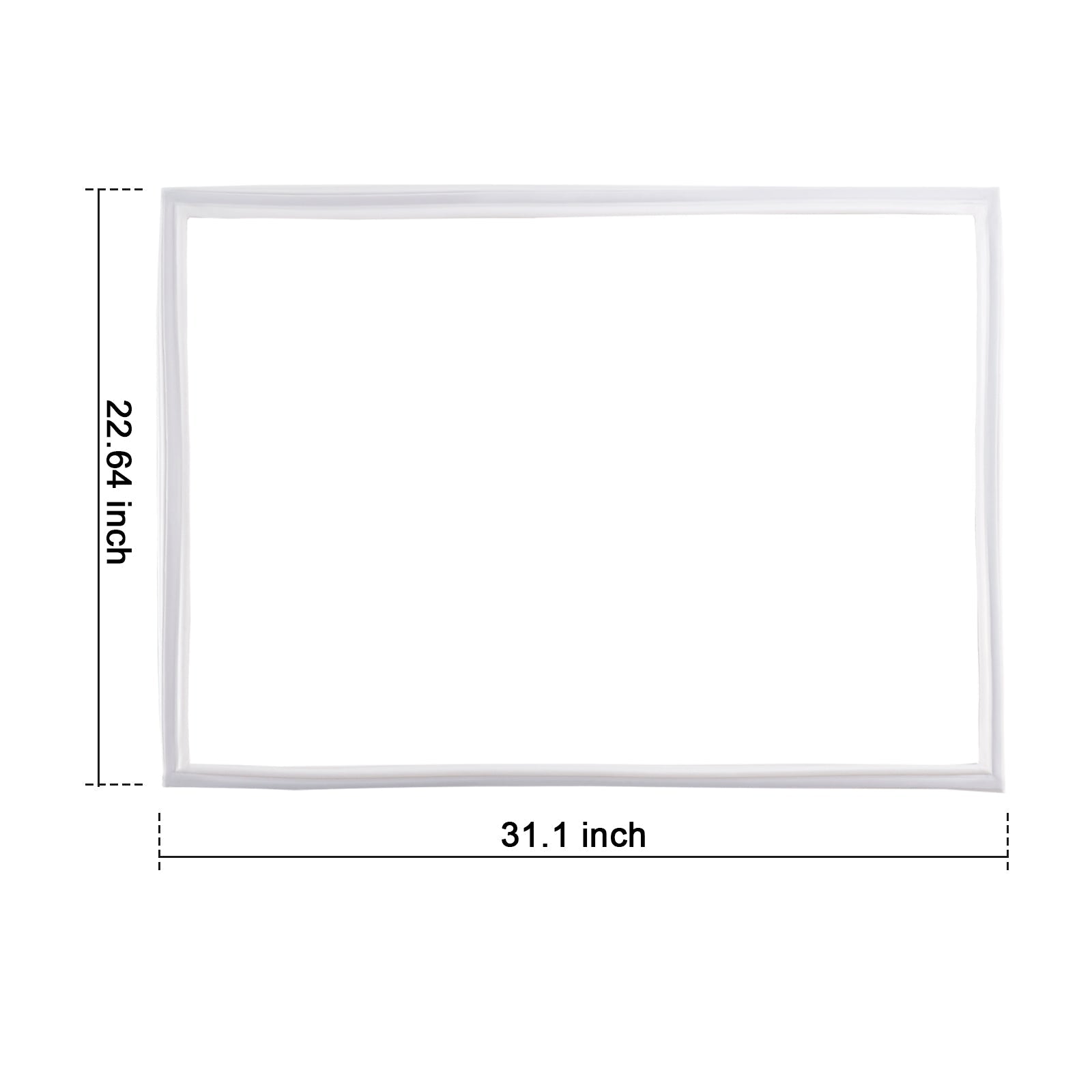 2 Pcs W10443315 Freezer Door Gasket for Kenmore Refrigerator W10571962 W10130894