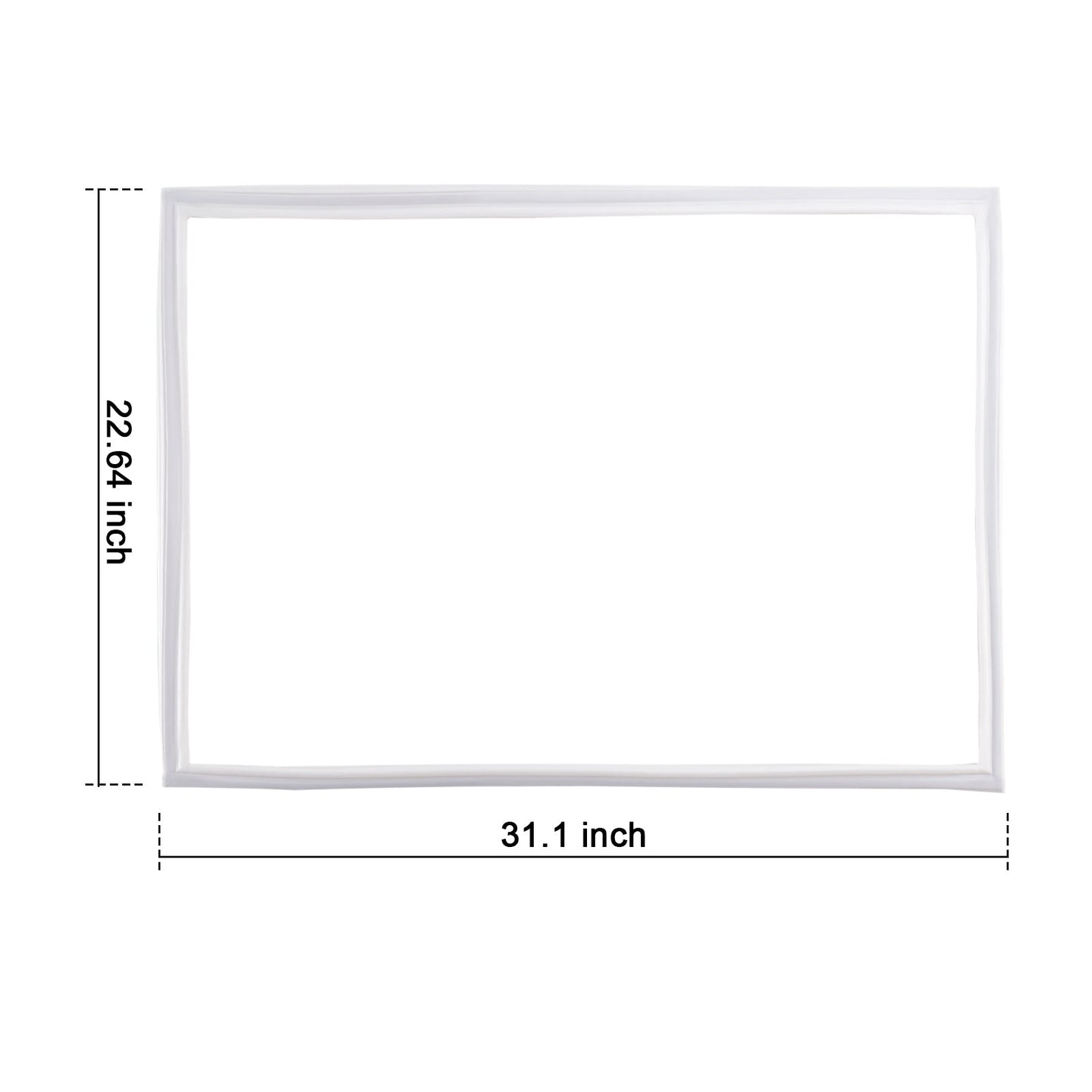 2 Pcs W10443315 Freezer Door Gasket for Kenmore Refrigerator W10571962 W10130894