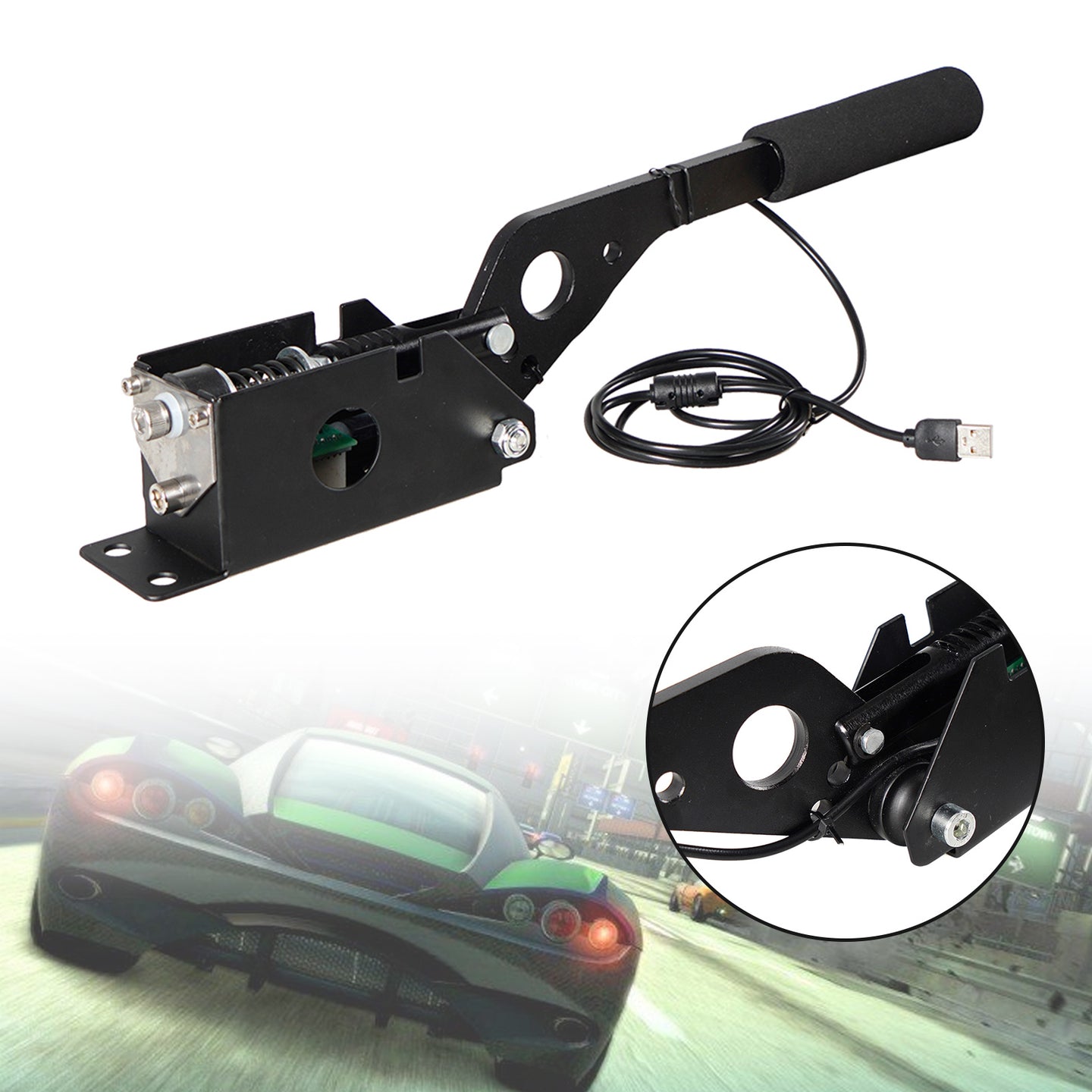 USB Handbrake SIM w Clamp for G25/27/29 T500 Fanatec/OSW/Dirt Rally Racing Games