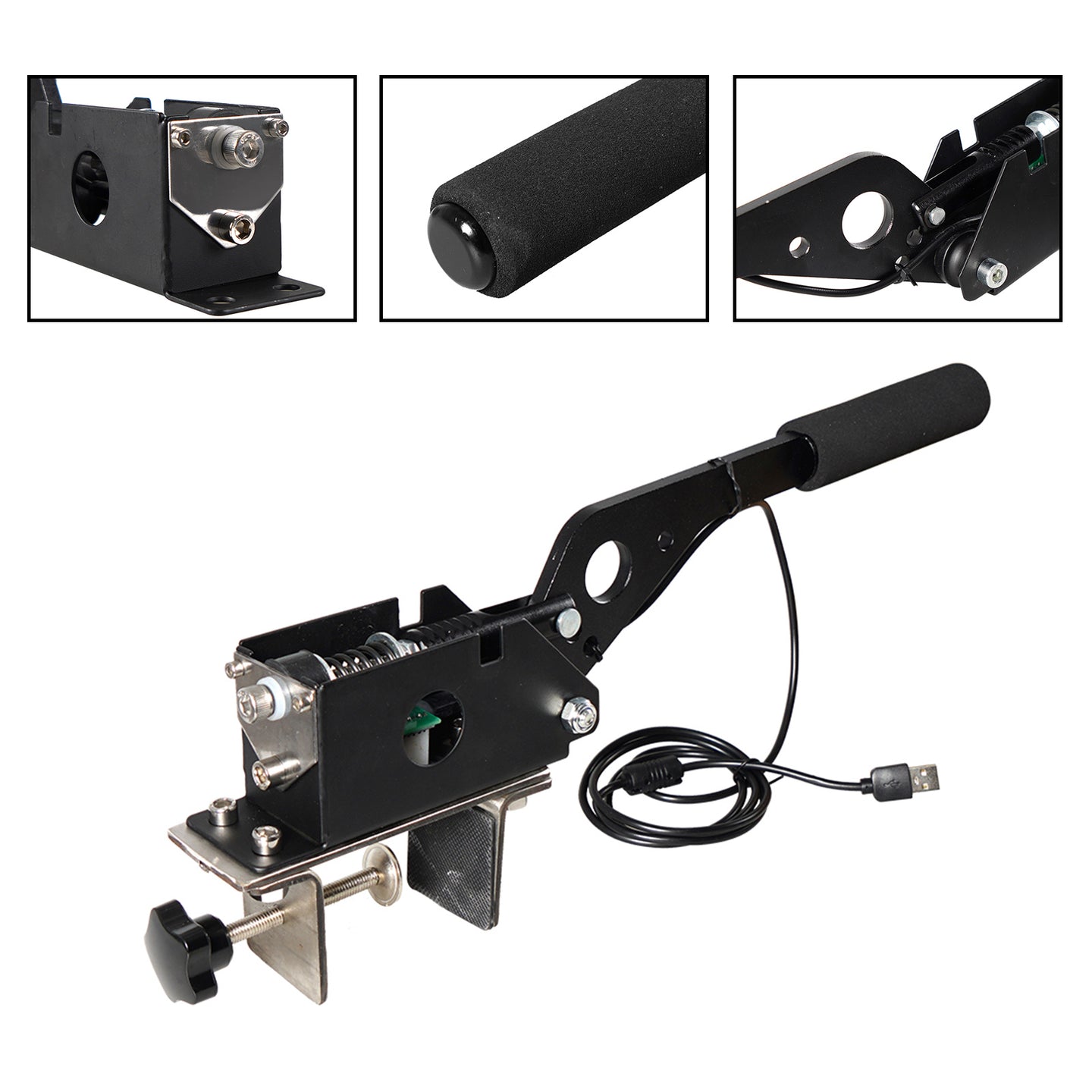 USB Handbrake SIM w Clamp for G25/27/29 T500 Fanatec/OSW/Dirt Rally Racing Games