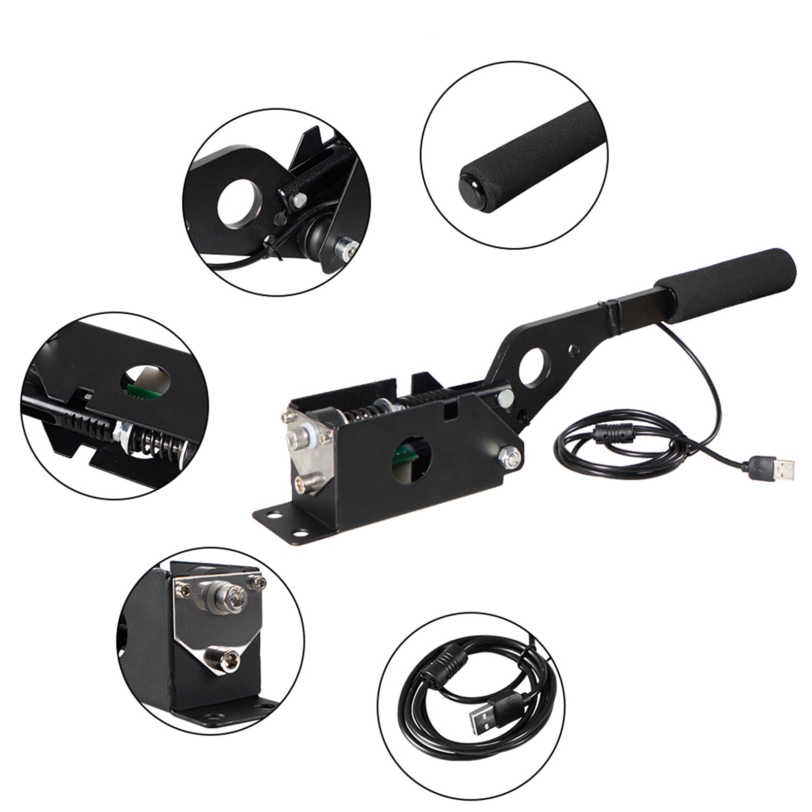 USB Handbrake SIM w Clamp for G25/27/29 T500 Fanatec/OSW/Dirt Rally Racing Games