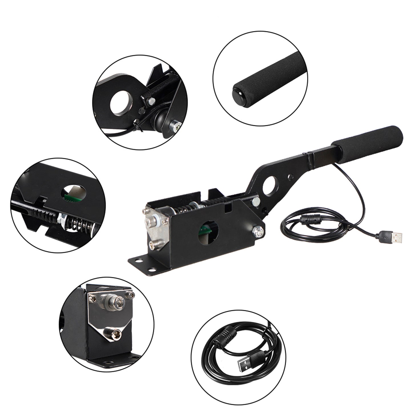 USB Handbrake SIM w Clamp for G25/27/29 T500 Fanatec/OSW/Dirt Rally Racing Games