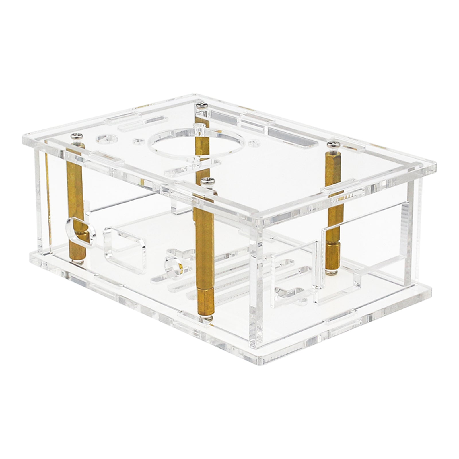 Orange Pi 4A Acrylic Case Orange Pi Transparent Protective Box with Cooling Fan