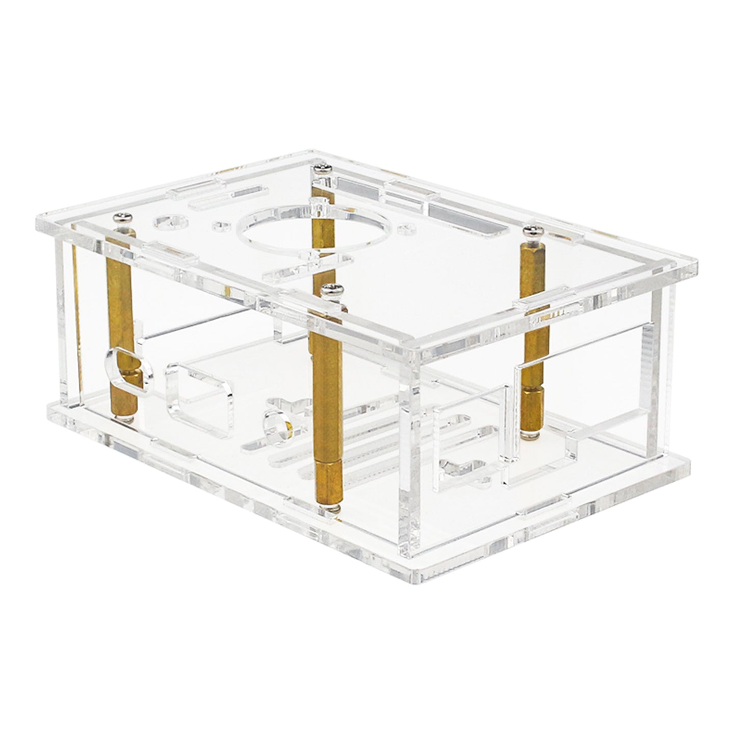 Orange Pi 4A Acrylic Case Orange Pi Transparent Protective Box with Cooling Fan