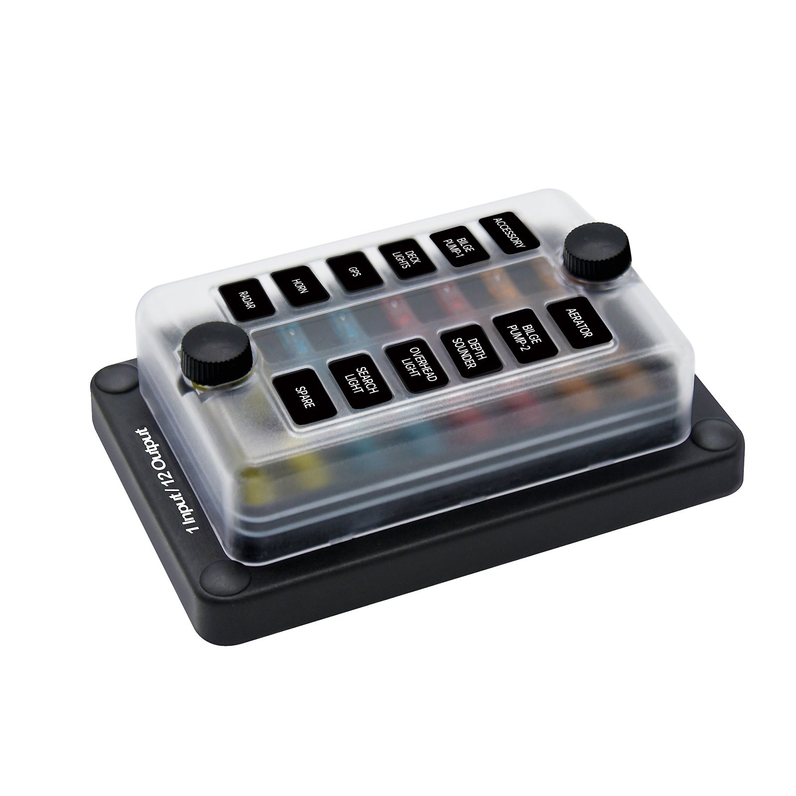 12-Way One in Twelve out Blade Fuse Box Block Holder ATO ATC for Car Marine Boat