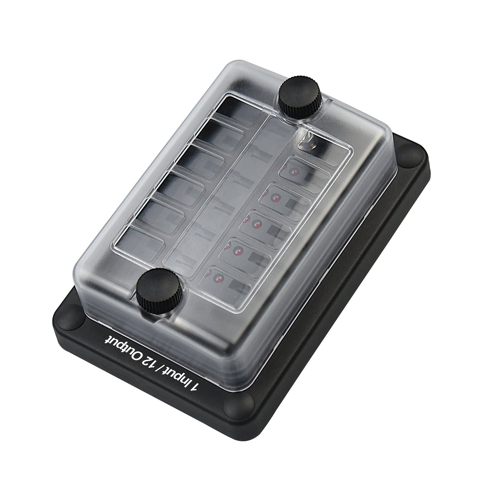 12-Way One in Twelve out Blade Fuse Box Block Holder ATO ATC for Car Marine Boat