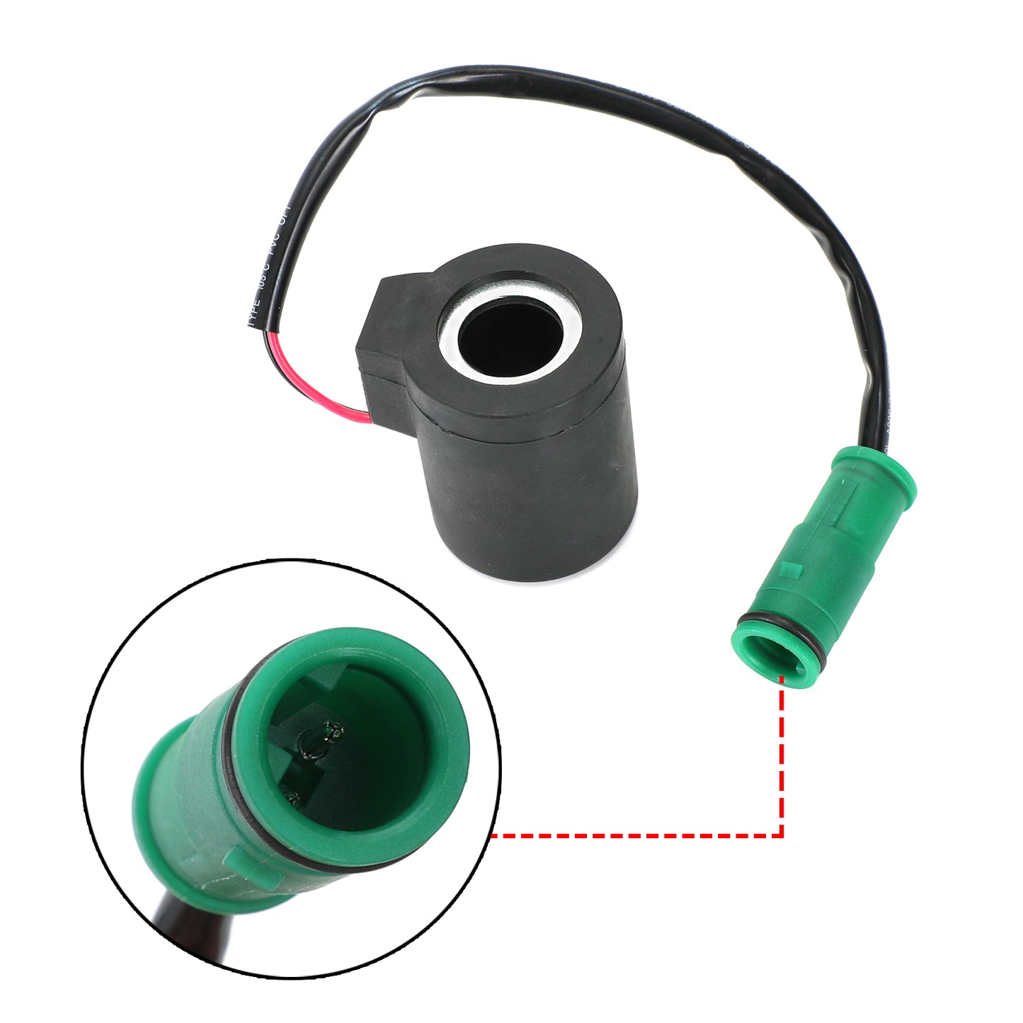 24V 14527267 Solenoid Valve Coil For Volvo Excavator Ec140 Ec160 Ec210 Ec240