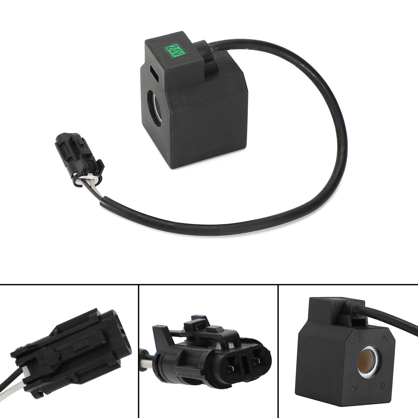 1Pcs 24V Dc Solenoid Valve Coil Fits Hyundai R55 R210-5 R220-5 Excavator