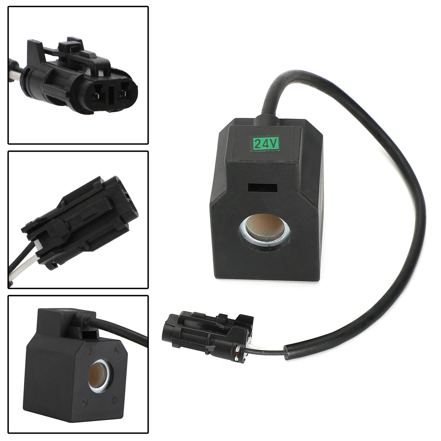 1Pcs 24V Dc Solenoid Valve Coil Fits Hyundai R55 R210-5 R220-5 Excavator