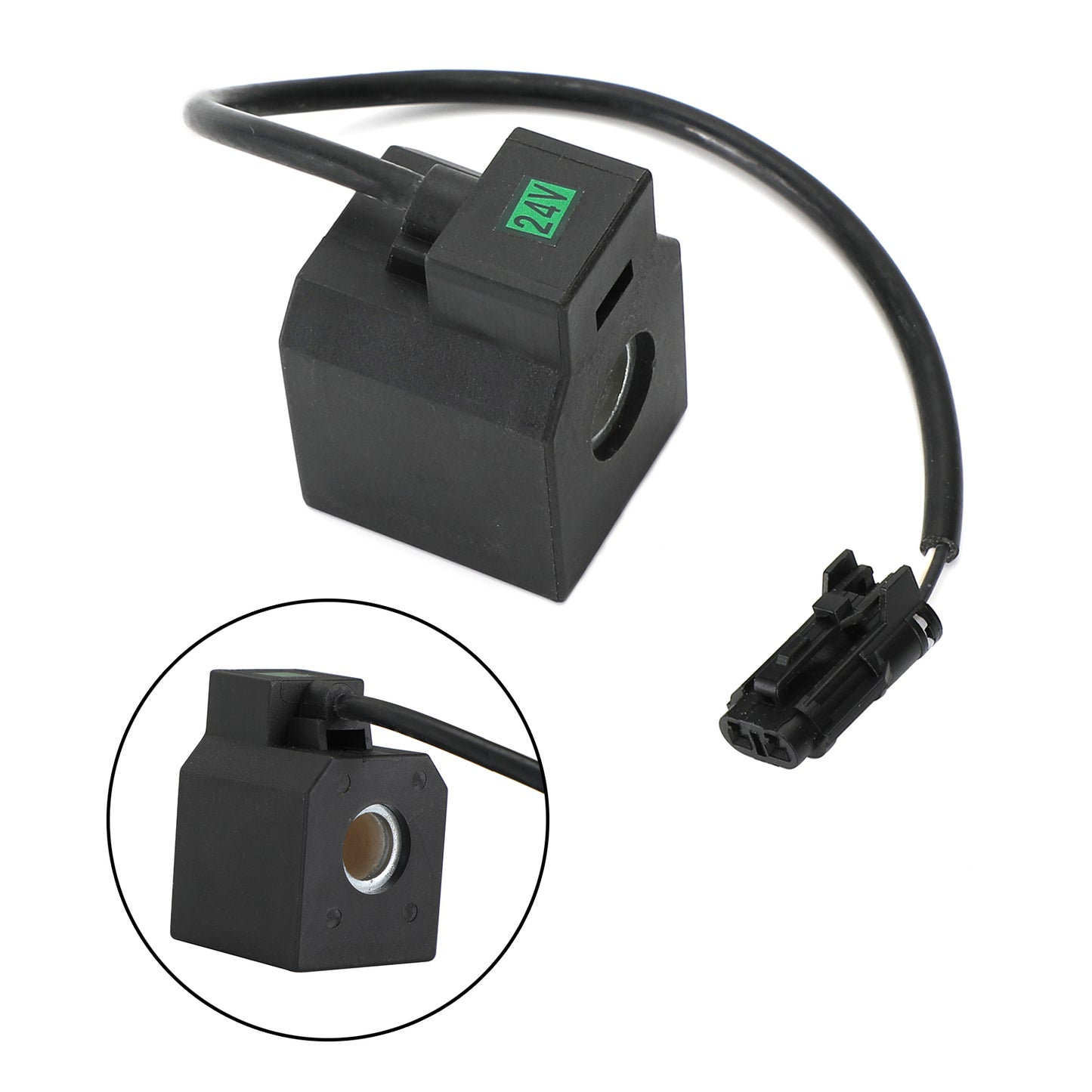 1Pcs 24V Dc Solenoid Valve Coil Fits Hyundai R55 R210-5 R220-5 Excavator
