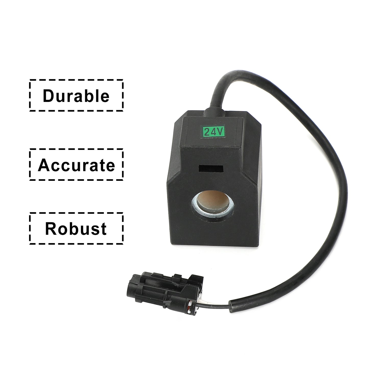 1Pcs 24V Dc Solenoid Valve Coil Fits Hyundai R55 R210-5 R220-5 Excavator